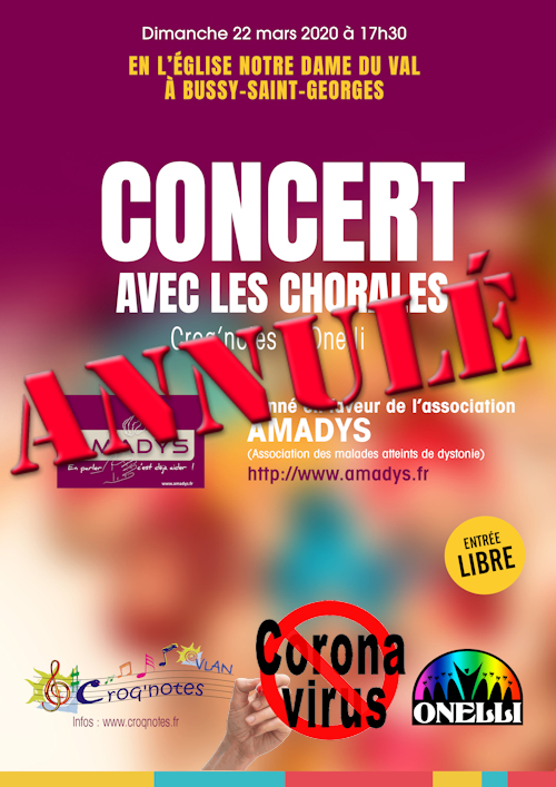 Concert Amadys - 22 mars 2020
